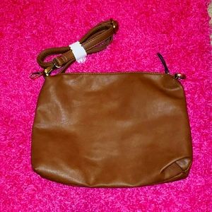 Brown Leather Crossbody Purse
